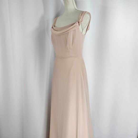 Thread Women's Cameo Off The Shoulder Draped Neck Chiffon Dress Size 10R NWT - Picture 4 of 15